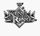 WWF King of the Ring title screen for GameBoy